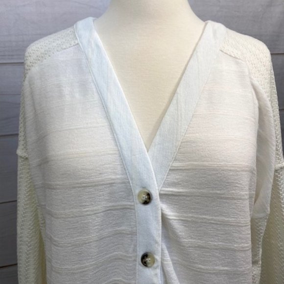 Ivory Button-Up Cardigan - Picture 6 of 8